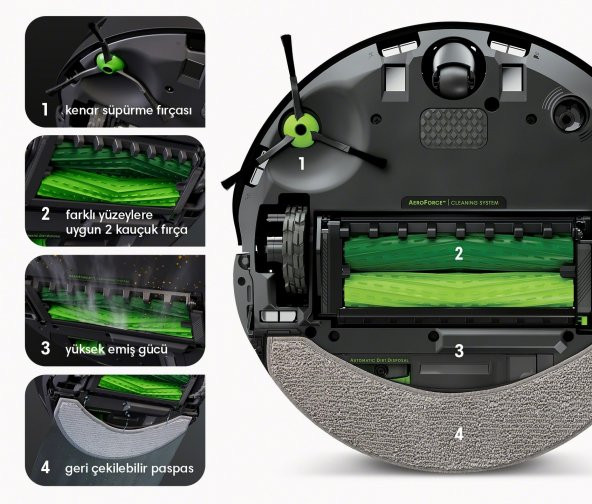 iRobot Roomba j7+ Combo Robot Süpürge - 4