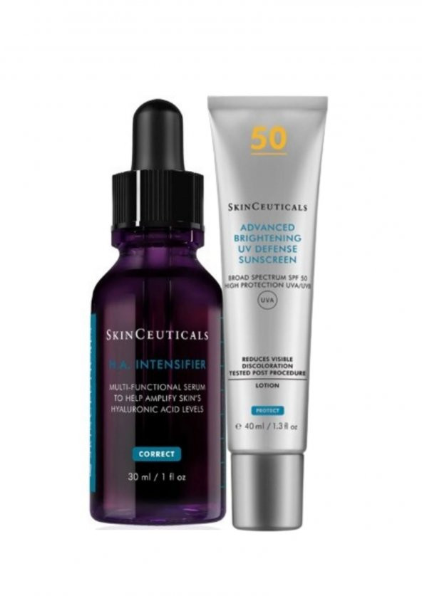 Skinceuticals Leke Bakım Set | Hyaluronic Acid Intensifier 30ml & Brightening Uv Defense Spf50 40 ML