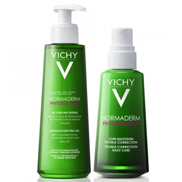 Vichy Normaderm Phytosolution Günlük Bakım Seti | Orijinal Boy Krem + Jel Vichy