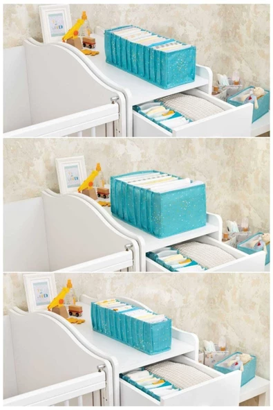 CimriKese Bebek Ve Çocuk Odası Akordiyon Organizer Seti