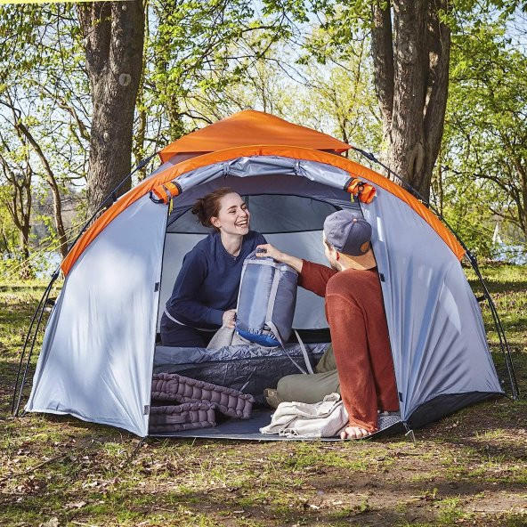 Where Tomorrow Family Otomatik Çadır-GRİ - 4