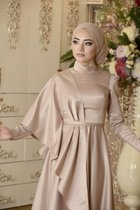Defne Vizon Abiye Elbise - 8