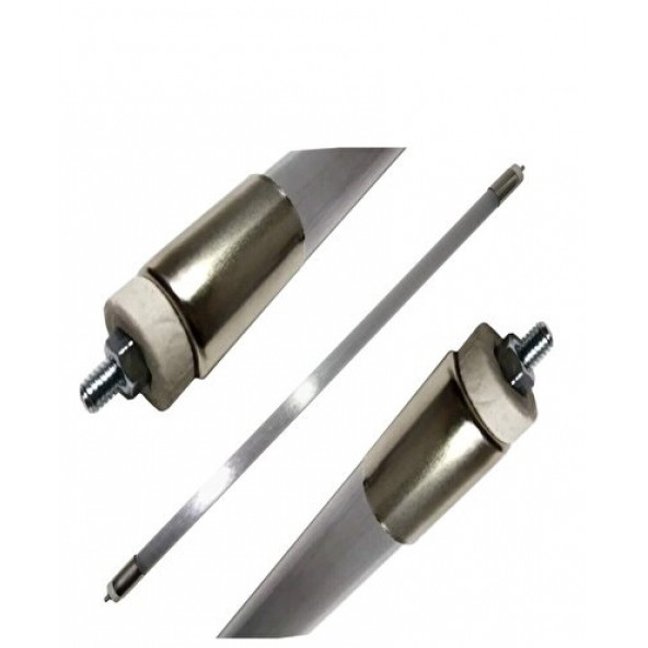 40 CM MONTAJLI INFRARED UFO ISITICI ELEKTRİKLİ  SOBA CAMI METAL BAŞLIKLI 23 MM - 2