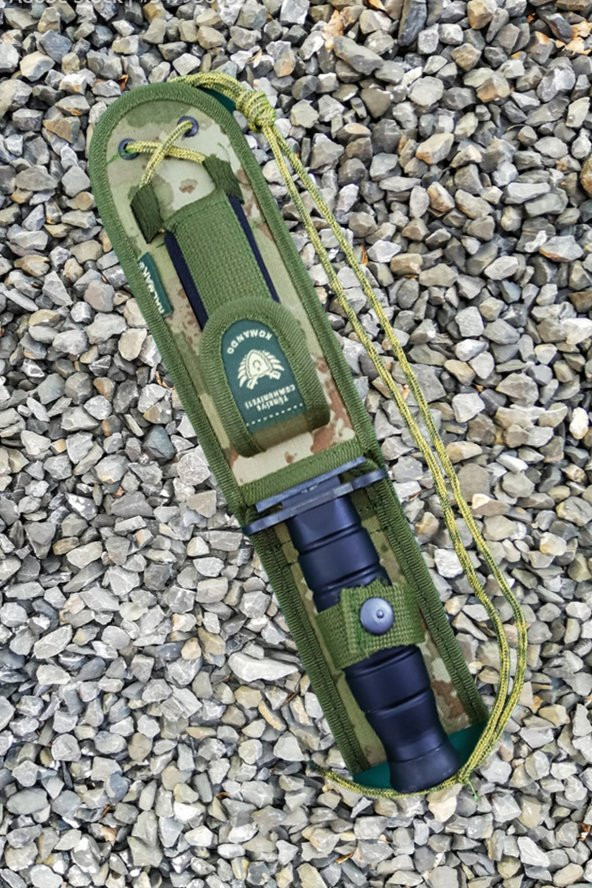 Halmak Outdoor Bıçak Mutfak Bıçak Komando Rambo Kamp Av Bıçak Çakı Kılıflı - 3