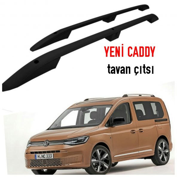 VOLKSWAGEN YENİ CADDY 2021 2022 SİYAH TAVAN ÇITASI PORT BAGAJ - 5