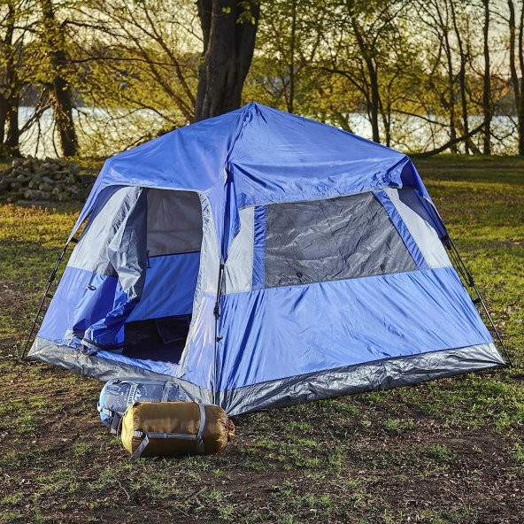 Where Tomorrow Fenstern Otomatik Çadır-MAVİ - 3