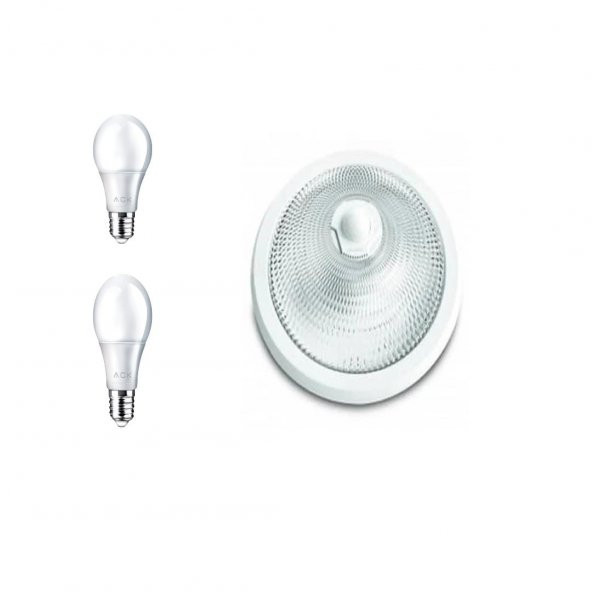 Makel Sensörlü Tavan Armatürü + 2 adet Ack Ampul