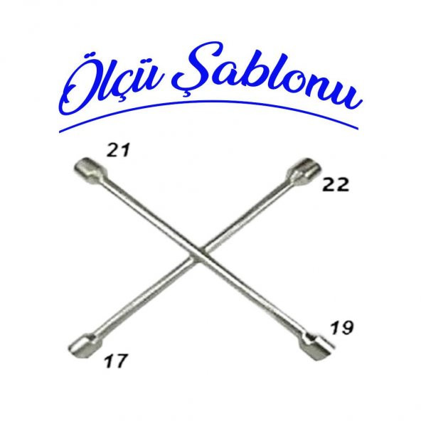 İzeltaş İstavroz Tip 4Lü Bijon Anahtarı 17X19x21x22 Mm - 2