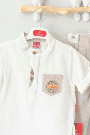 Erkek Çocuk 2'li Takım Ekru - Resim 3