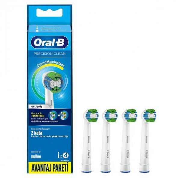 Oral B Diş Fırçası Yedek Başlığı Precision Clean 4lü