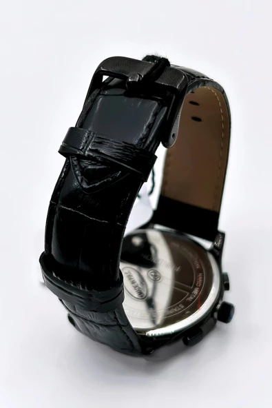 Ferrucci Function FCF.03218FK.03 Multi-Fonksiyon Deri Kordon Erkek Kol Saati - Resim 2