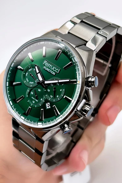 Ferrucci Function FCF.12654FM.03 Multi-Fonksiyon Erkek Kol Saati - Resim 6