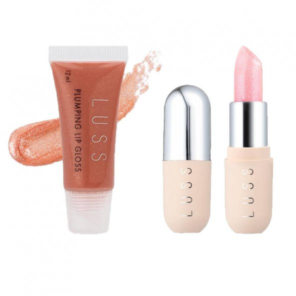 Luss Lip Gloss Dudak Parlatıcısı No7 Ve Dudak Balm No1 2li Set