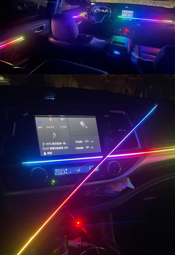 Ambiyans rgb 64 renk aydınlatma set 12v / LAAM435 - 2