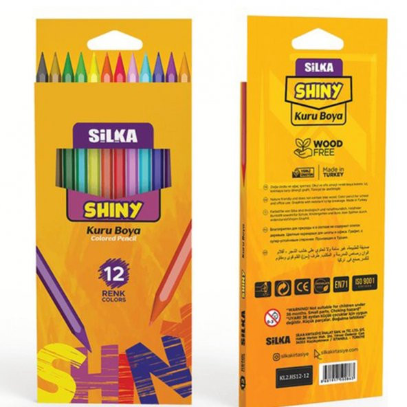 Silka Shiny Tam Boy Kuru Boya Kalemi 12 Renk - 4