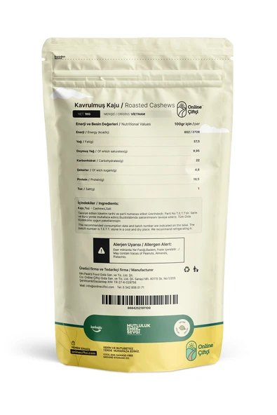 Online Çiftçi Kavrulmuş Kaju 1Kg - 2