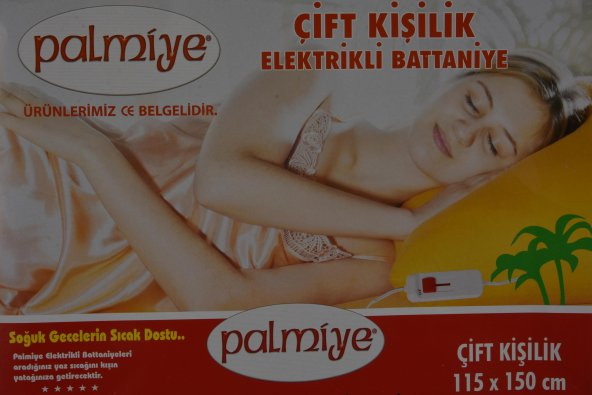 Palmiye Çift Kişilik Elektrikli Battaniye