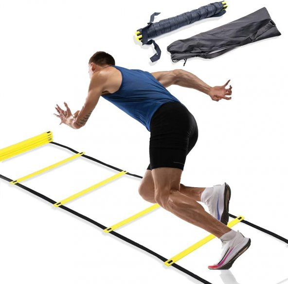 Avessa Antrenman Seti Antrenman Merdiveni 12 Adet Huni 12 Adet Çanak Koordinasyon Çemberi 12 li - 2