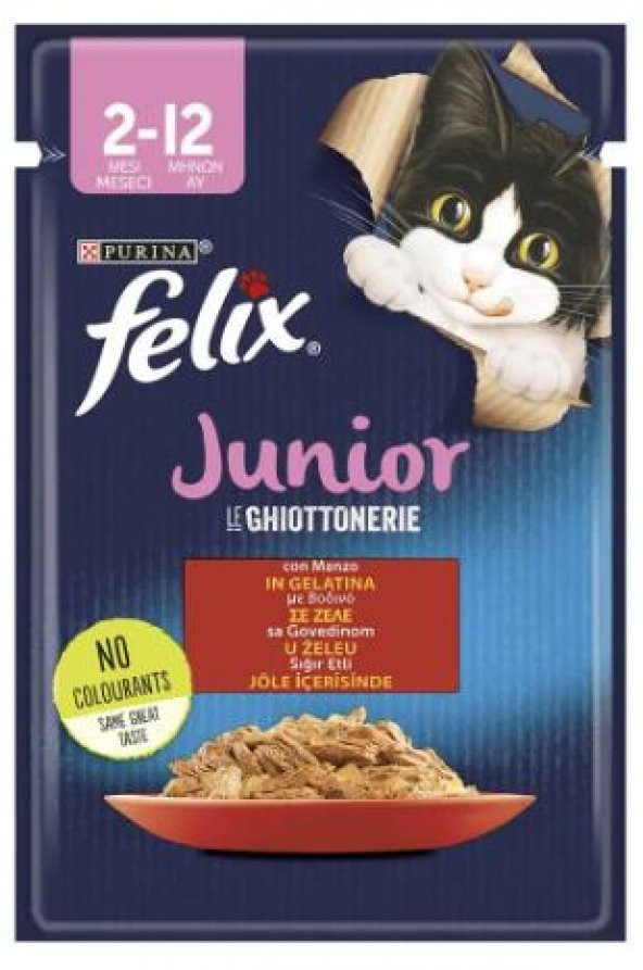 Felix Junior Biftekli Yavru Kedi Konserve Maması 85 Gr