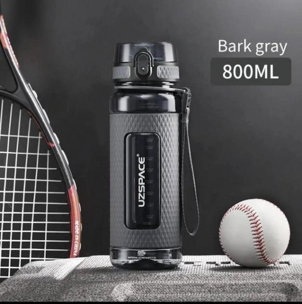 Uzspace Tritan Su Matarası 800Ml VGN5045 Koyu Gri