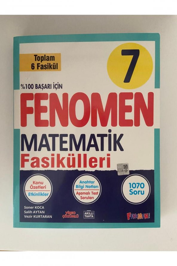 FENOMEN 7. SINIF MATEMATİK FASİKÜL SETİ 6 FASİKÜL