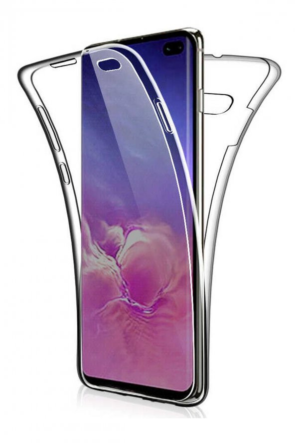 Samsung Galaxy S10E Kılıf 360 Tam Koruma Şeffaf Kapak Enjoy