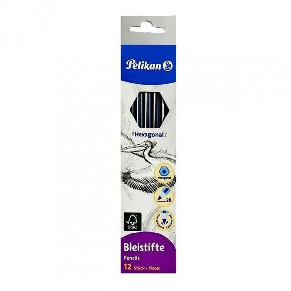 Pelikan Kurşun Kalem 2B Dereceli Kurşun Kalem (12 Li Paket)
