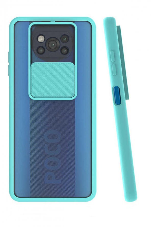 Xiaomi Poco X3 Kılıf Silikon Kamera Lens Korumalı