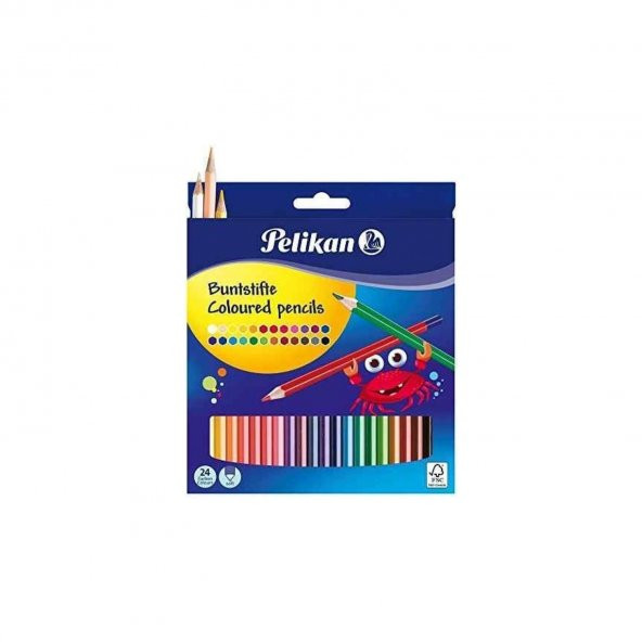 Pelikan Kuru Boya Kalemi Üçgen 24 Renk Üçgen Kuru Boya