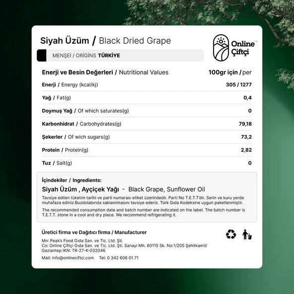 Online Çiftçi Kan Üzümü 2x500Gr - Resim 4