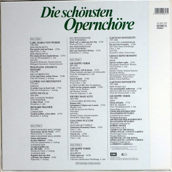 Die Schönsten Opernchöre classical plak alithestereo