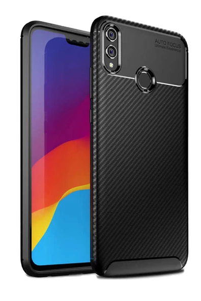 Huawei Honor 8X Kılıf Silikon İnce Karbon Lüx - Resim 6