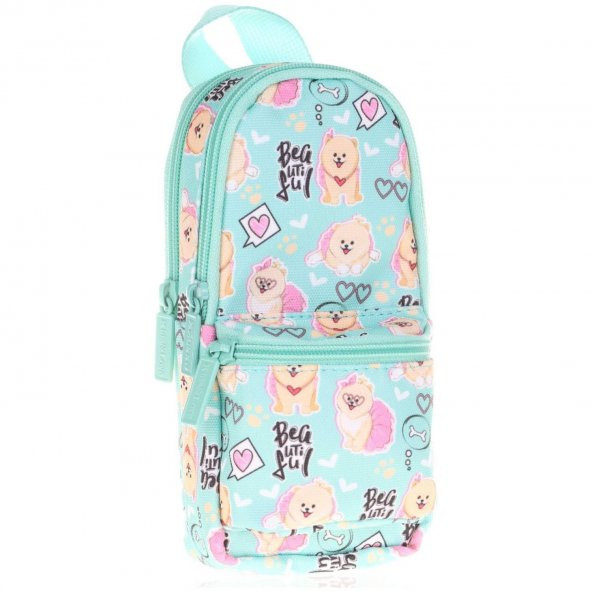 Kaukko Kalem Çantası Nature Junior Bag Dog Üç Bölmeli Kalem Çantası