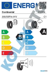 Continental UltraContact 205/55R16 91V FR (Yaz) (2023)