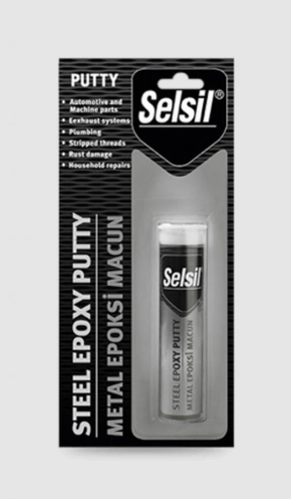 Selsil Metal Putty Epoksi Macun Yapıştırıcı 57 gr