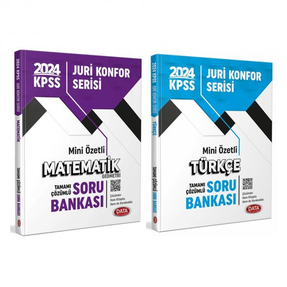 Data 2024 KPSS GYGK Juri Konfor Serisi Matematik ve Türkçe Soru 2 Kitap Set