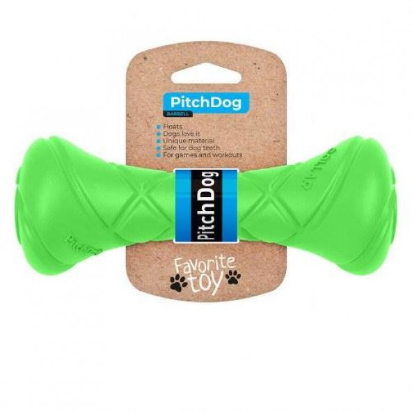 PitchDog Collar Plastik Köpek Oyuncağı Yeşil 19 Cm