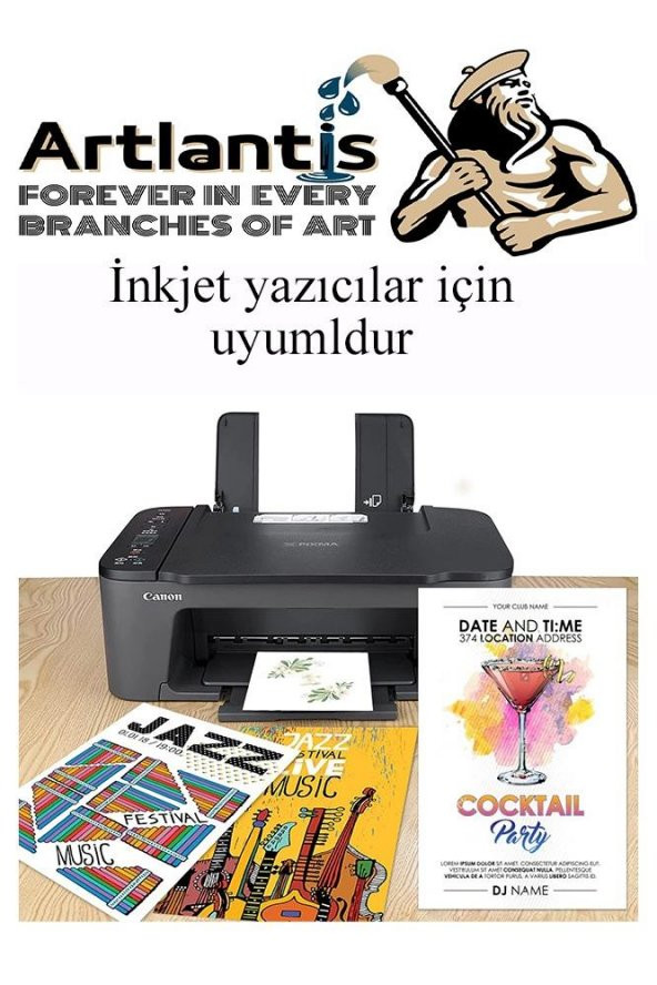 A3 Sertifika Kağıdı Kalın 100 Adet Gramajlı Fotokopi Kağıdı 220 gr Tüm Yazıcılara Uyumlu 29.7x42 cm Kalın Baskı Kağıdı - Resim 3