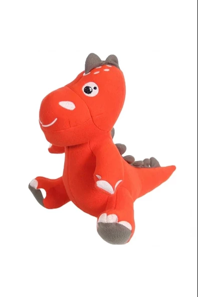 Dada Peluş Oyuncak Dino Turuncu 25 Cm Uyku Arkadaşı Dino