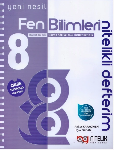 NİTELİK 8.SINIF FEN BİLİMLERİ NİTELİKLİ DEFTERİM ürün görseli