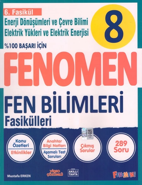 FENOMEN 8.SINIF FEN BİLİMLERİ 6.FASİKÜL ( ENERJİ DÖNÜŞÜMLERİ ) ürün görseli