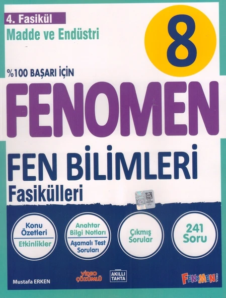 FENOMEN 8.SINIF FEN BİLİMLERİ 4.FASİKÜL ( MADDE VE ENDÜSTRİ )
