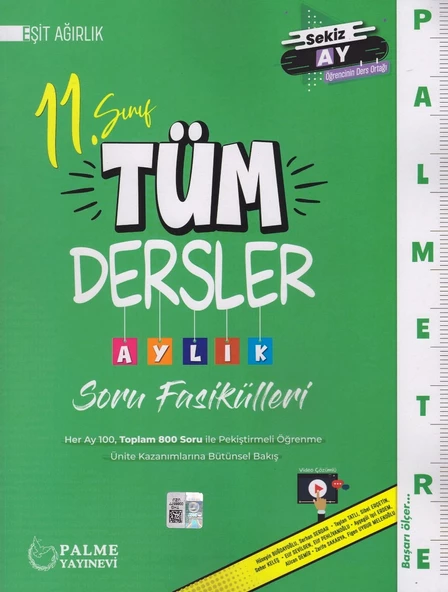PALME 11.SINIF TÜM DERSLER AYLIK SORU FAS.-EA