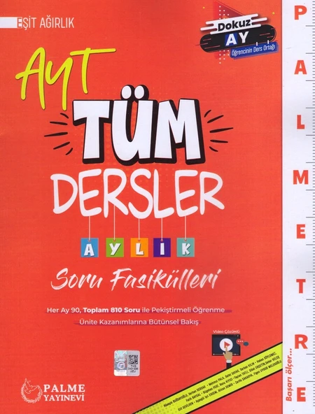 PALME AYT TÜM DERSLER AYLIK SORU FAS.-EA ürün görseli