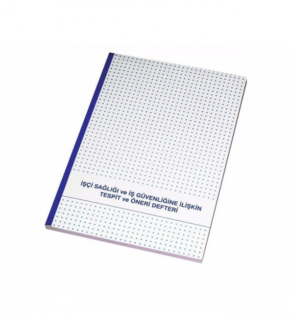 Gülpaş İşçi Sağlığı Tespit Ve Öneri Defteri Karton Kapak 25 Yaprak