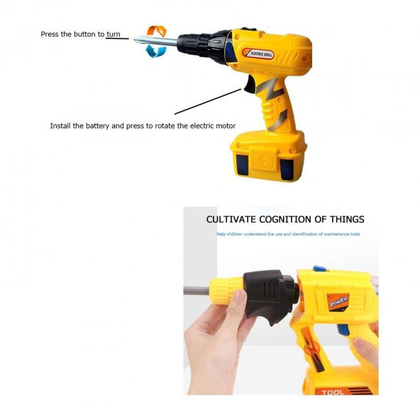 Asya Oyuncak Tamir Oyun Seti Pilli Tamir Seti - Resim 6