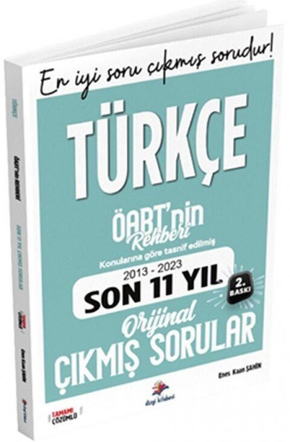 KPSS ÖABT Türkçe Öğretmenliği Konularına Göre Tasnif Edilmiş Son 11 Yıl Çözümlü Orijinal Çıkmış Sınav Soruları Dizgi Kitap