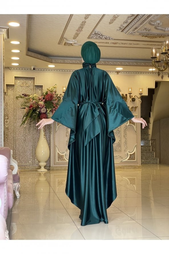 Ahter Zümrüt Abiye Elbise - 4