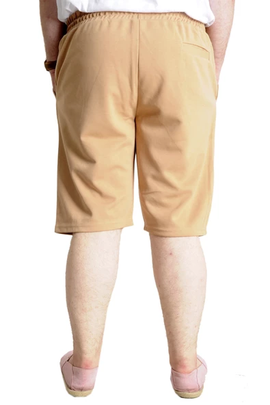 Mode XL Büyük Beden Erkek Şort INTERLOK 23515 Bej - Resim 4