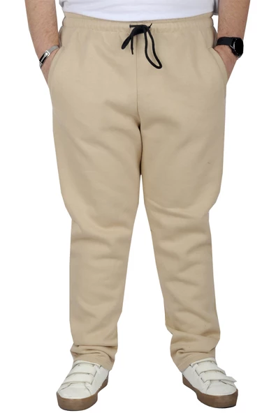 Mode XL Büyük Beden Erkek Eşofman Altı Classic 3 İp 11103 Bej ürün görseli